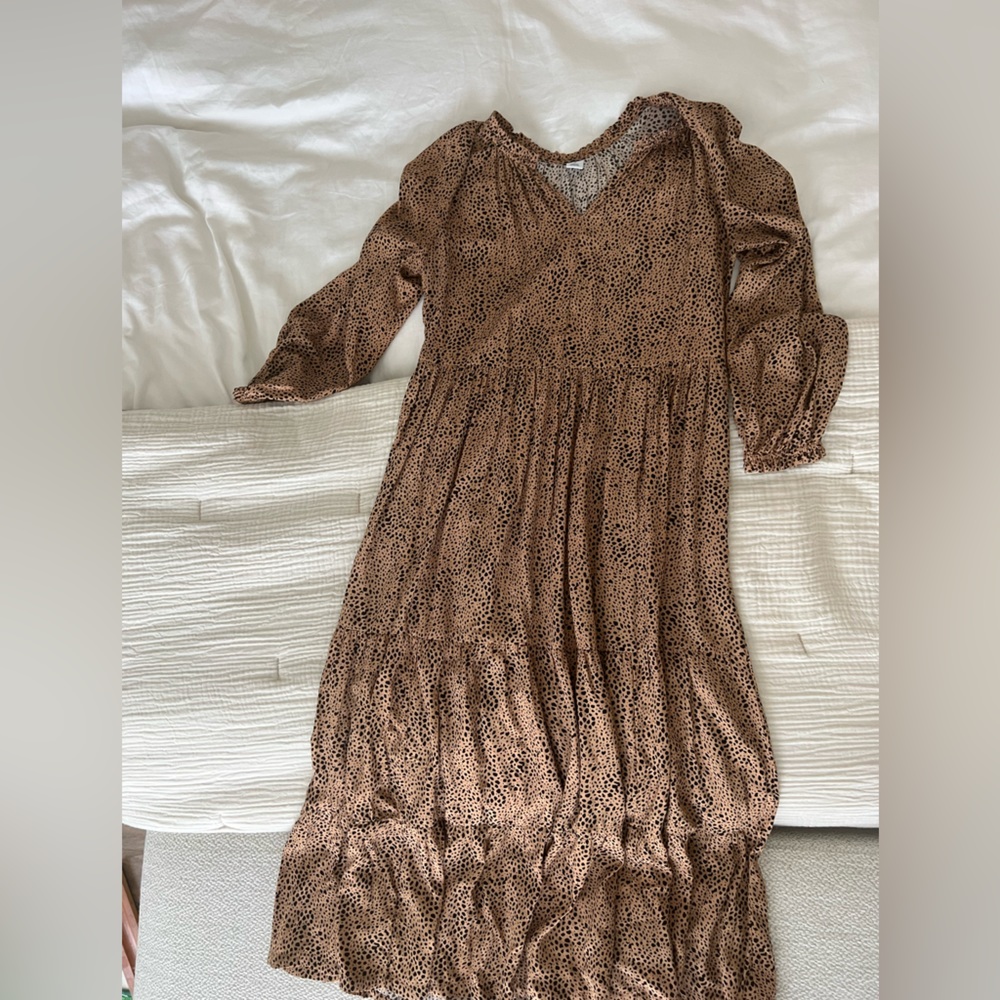 Midi Old Navy Leopard Dress XS